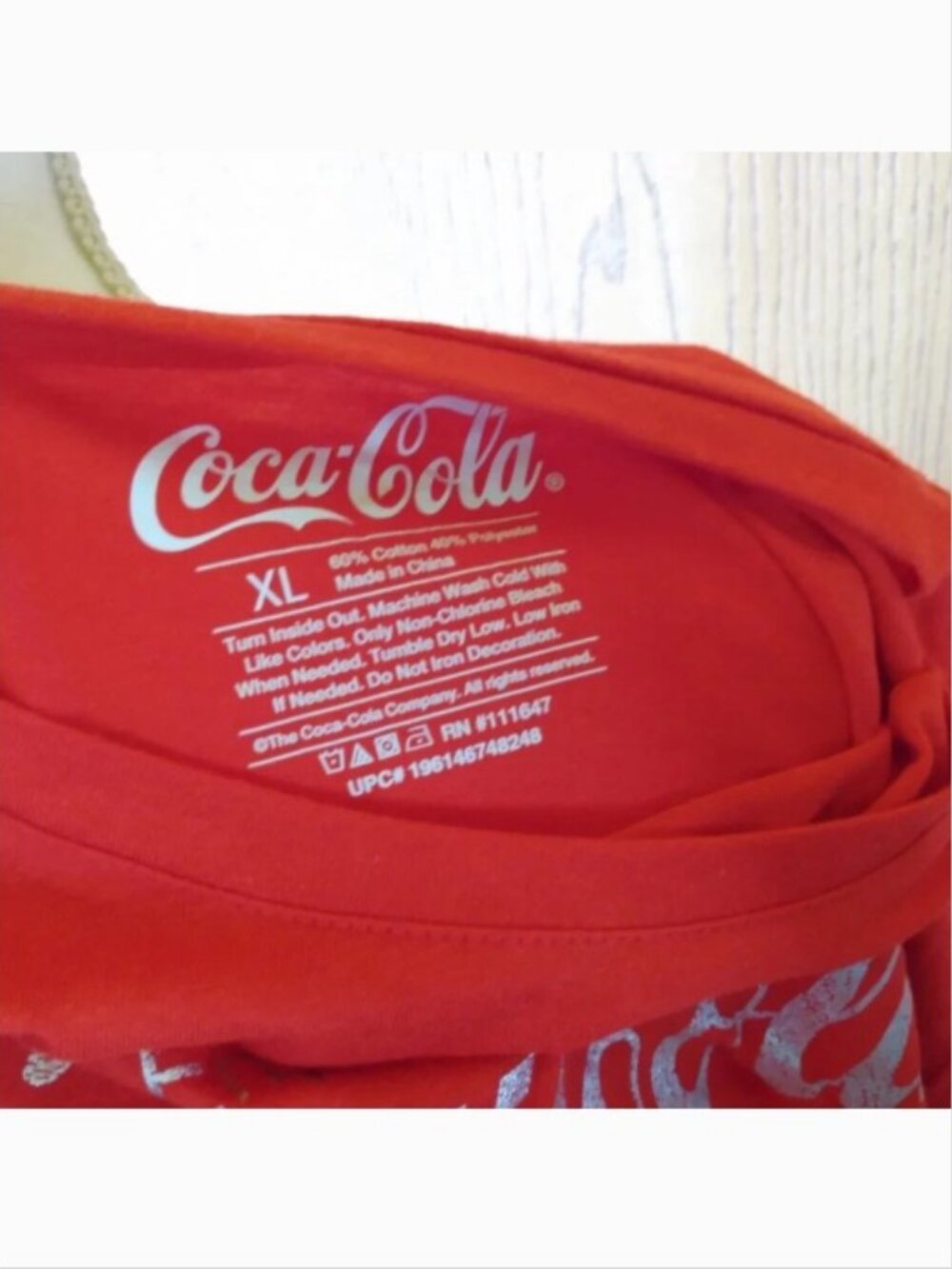 Coca-Cola Size XL Women's Short Sleeve T-Shirt - Picture 5 of 5